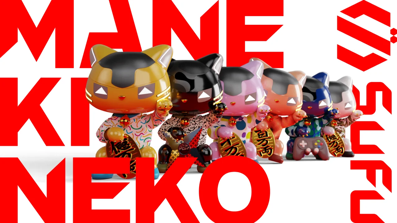 ずらりと並ぶMANEKINEKO（SyFu公式素材）